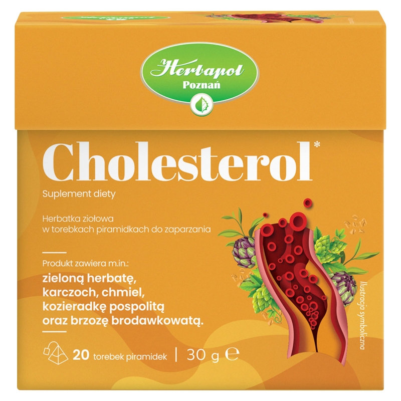 Cholesterol Herbapol herbata, 20 torebek