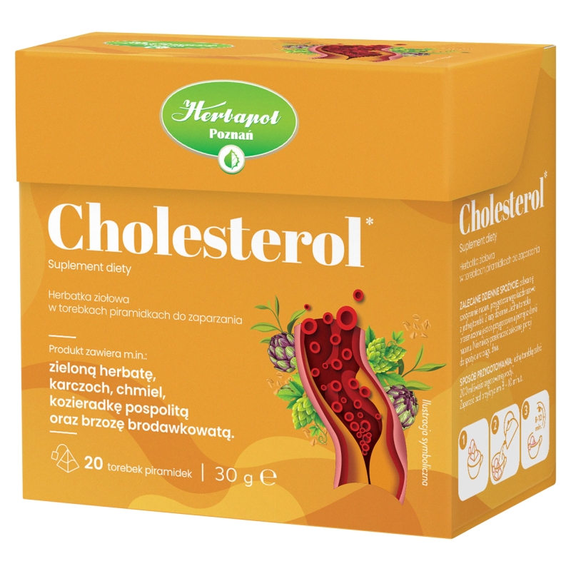 Cholesterol Herbapol, herbata, 20 torebek