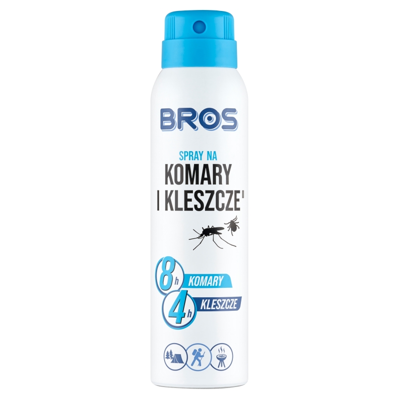 BROS Spray na komary i kleszcze, o działaniu repelencyjnym, 90 ml