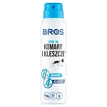 BROS Spray na komary i kleszcze o działaniu repelencyjnym, 90 ml