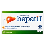Hepatil 40 tabletek