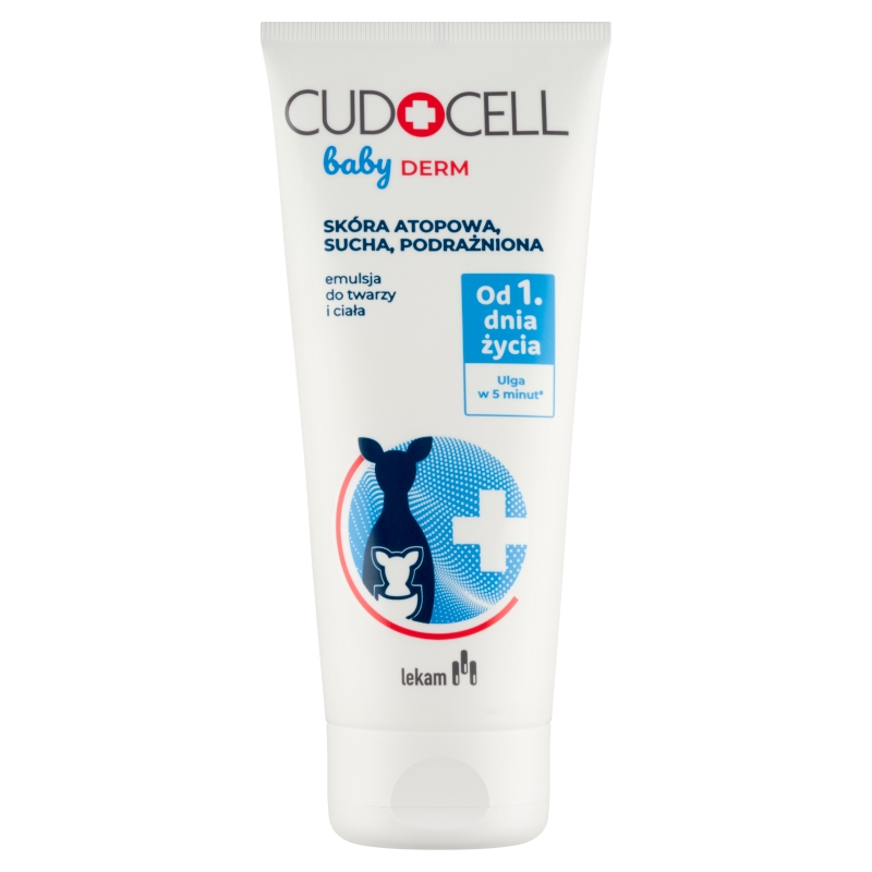 CUDOCELL Baby DERM, emulsja do twarzy i ciała, 180 ml