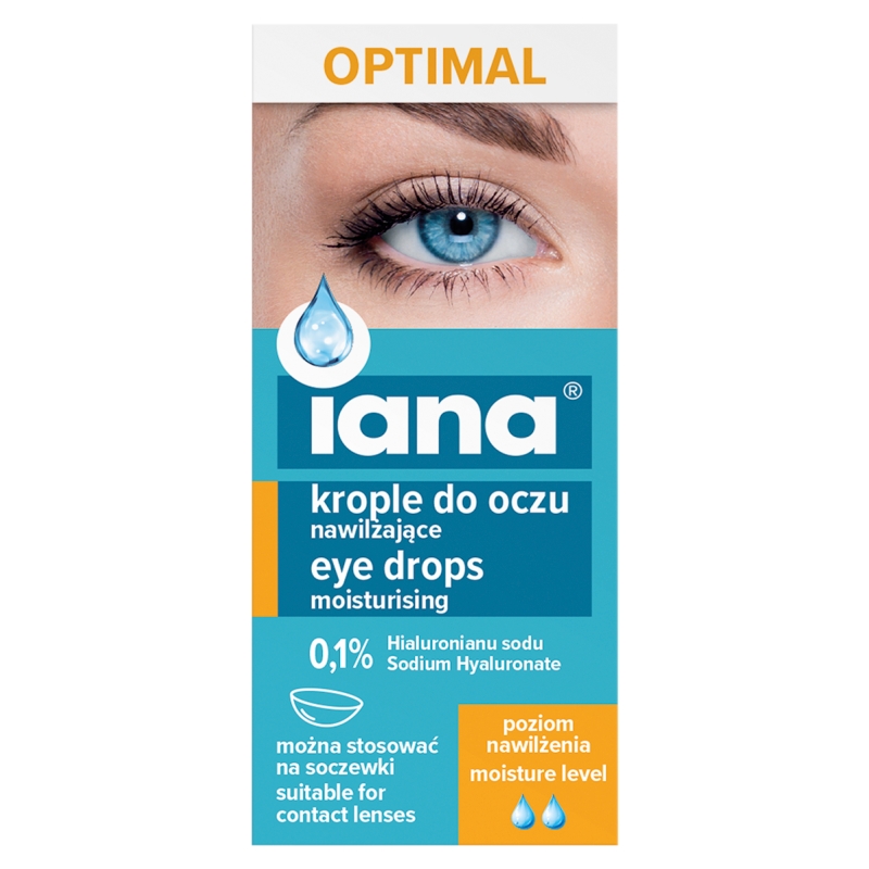 Iana  krople do oczu nawilżające, 10 ml