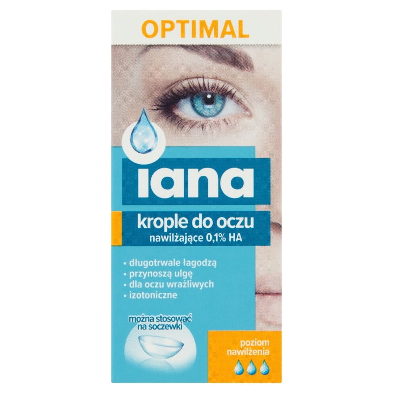 Iana krople do oczu nawilżające, 10 ml