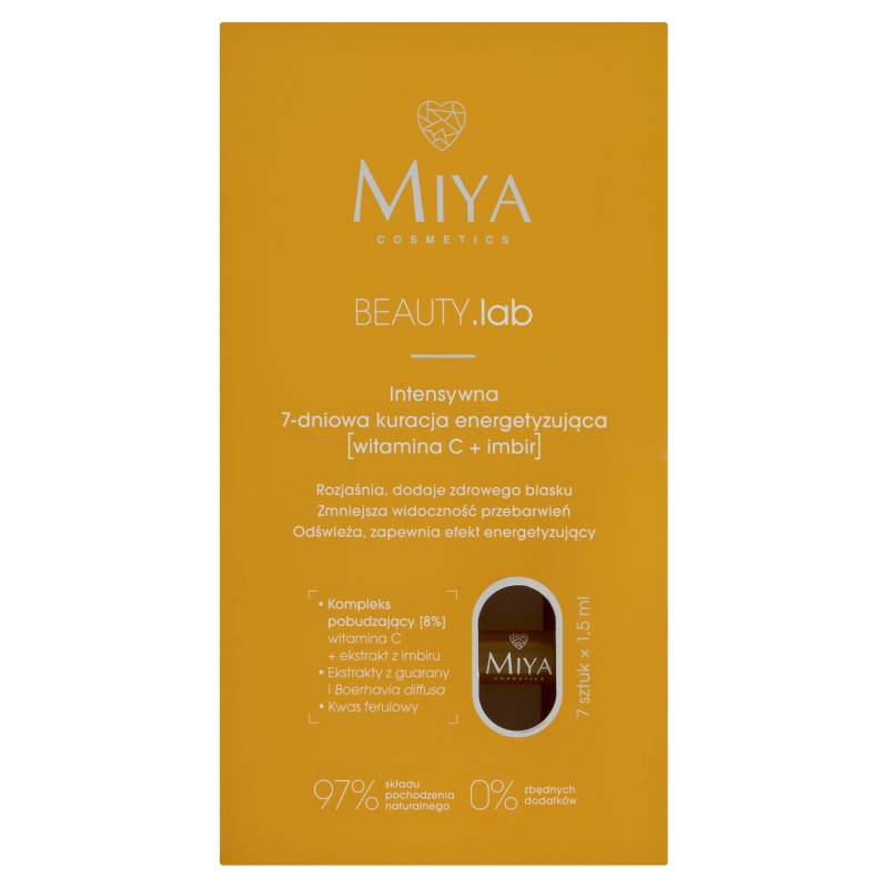 Miya Cosmetics Beauty.Lab 7 dniowa kuracja 7 ampułek x 1,5 ml KRÓTKA DATA31.01.2026