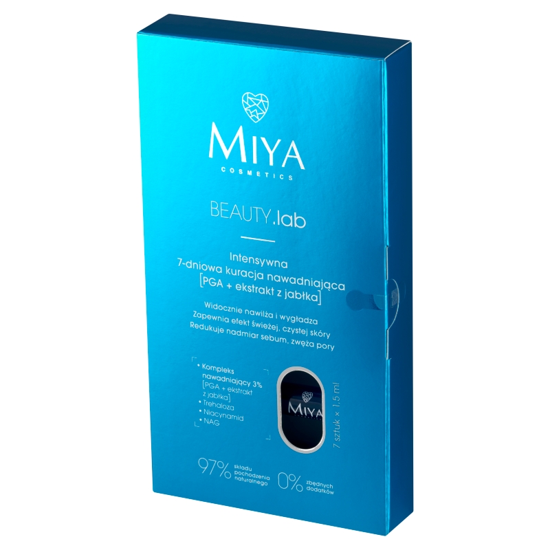 Miya Cosmetics Beauty.Lab 7 dniowa kuracja nawadniająca, 7 ampułek x 1,5 ml KRÓTKA DATA 31.01.2026