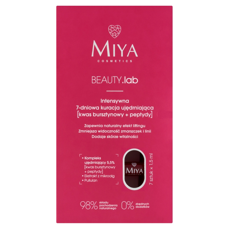 Miya Cosmetics Beauty.Lab 7 Dniowa Kuracja ujędrniająca, 7 ampułek x 1,5 ml KRÓTKA DATA 31.01.2026
