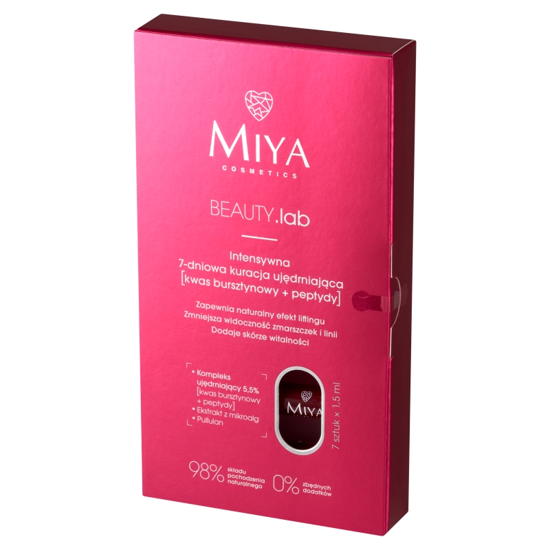 Miya Cosmetics Beauty.Lab 7 Dniowa Kuracja ujędrniająca, 7 ampułek x 1,5 ml KRÓTKA DATA 31.01.2026