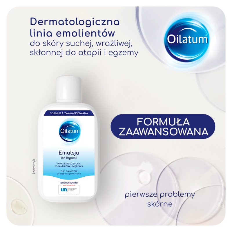 Oilatum Formuła Zaawansowana, emulsja do kąpieli, 250ml