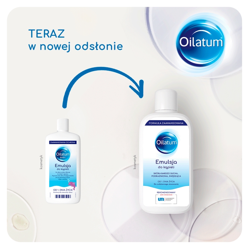 Oilatum Formuła Zaawansowana, emulsja do kąpieli do bardzo suchej skóry, 400 ml