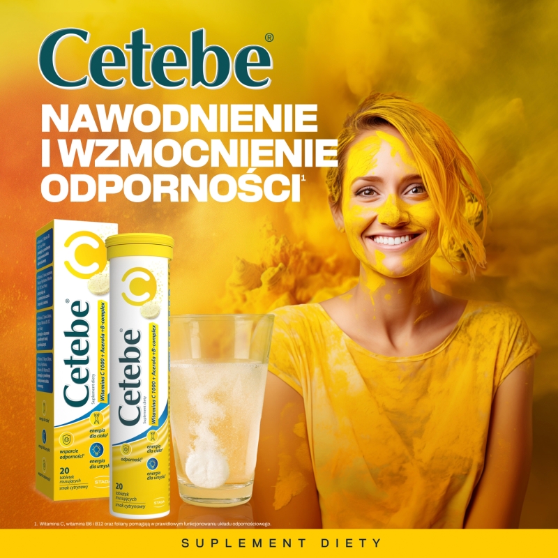 Cetebe 1000 mg, 20 tabletek musujących