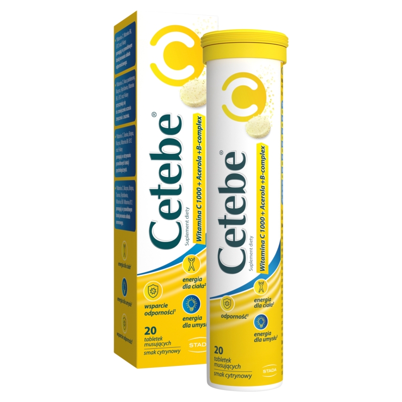 Cetebe 1000 mg, 20 tabletek musujących