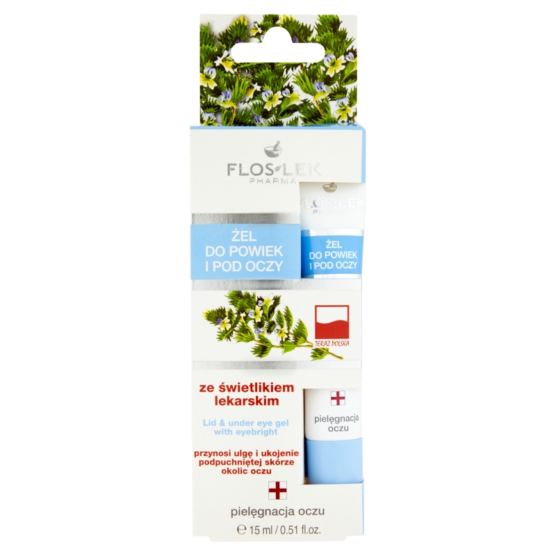Flos-Lek Żel ze świetlikiem lekarskim, pod oczy, 15 ml