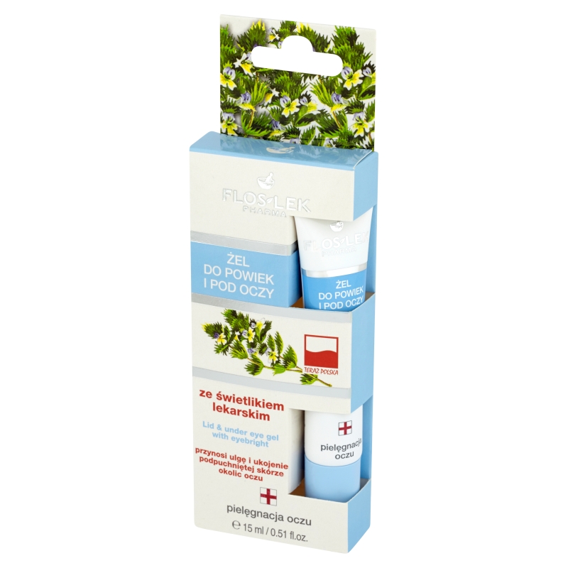 Flos-Lek Żel ze świetlikiem lekarskim, pod oczy, 15 ml