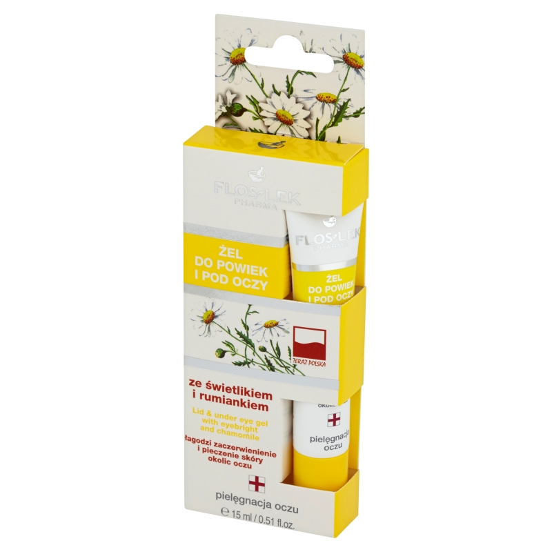 Flos-Lek Żel ze świetlikiem i rumiankiem , do powiek i pod oczy, 10 g
