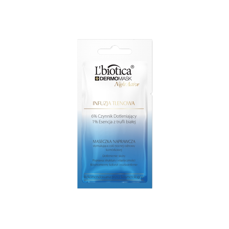 DERMOMASK Night Active, naprawcza maseczka infuzja tlenowa, 12 ml