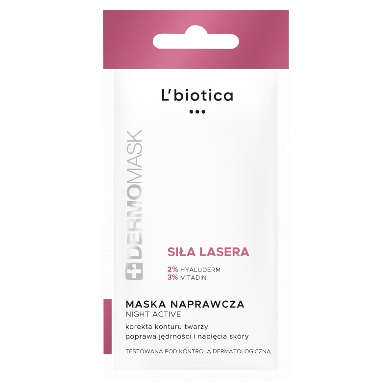 DERMOMASK Night Active, naprawcza maseczka siła lasera, 12 ml