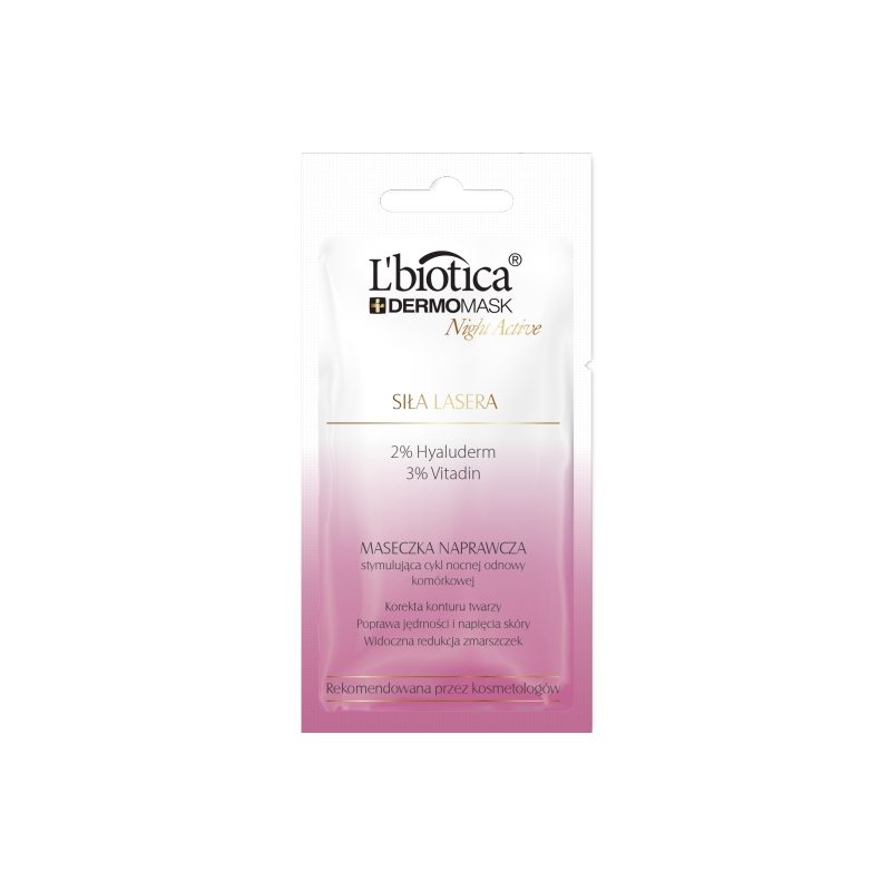 DERMOMASK Night Active, naprawcza maseczka siła lasera, 12 ml