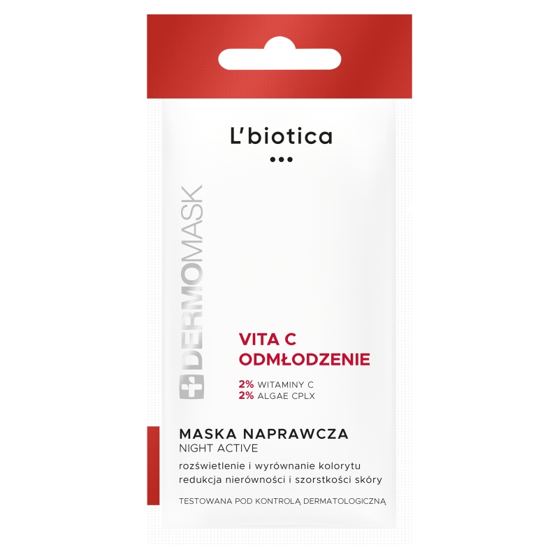 DERMOMASK Night Active, naprawcza maseczka z witamina C +, 12 ml
