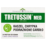 Tretussin Med pastylki do ssania na podrażnione gardło, 24 szt.