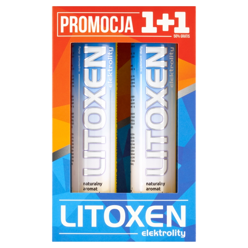Litoxen Elektrolity zestaw: tabletki musujące z elektrolitami, 2 x 20 szt.
