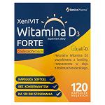 Xenivit Witamina D Forte kapsułki miękkie ze składnikami wspierającymi mocne kości, 120 szt.
