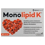 Monolipid K kapsułki z roślinnej celulozy ze składnikami wspierającymi prawidłowy poziom cholesterolu, 30 szt.