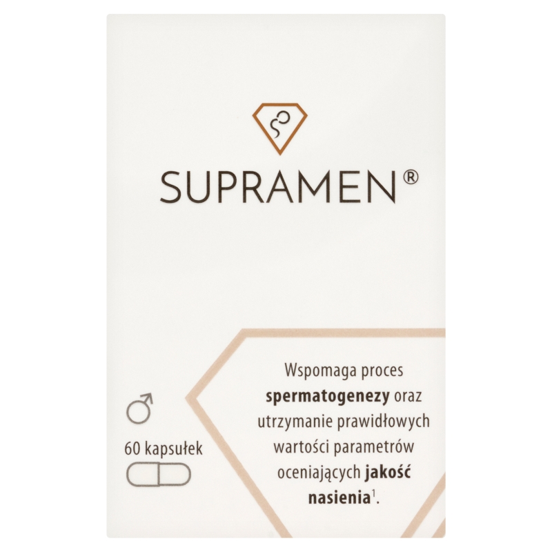 Supramen, kapsułki ze składnikami wspierającymi stan zdrowia reprodukcyjnego dla mężczyzn, 60 szt.