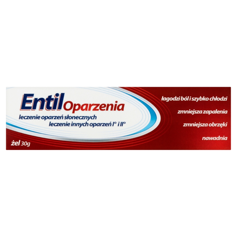 Entil Oparzenia, żel na oparzenia, łagodzący ból i zmniejszający obrzęk, 30 g