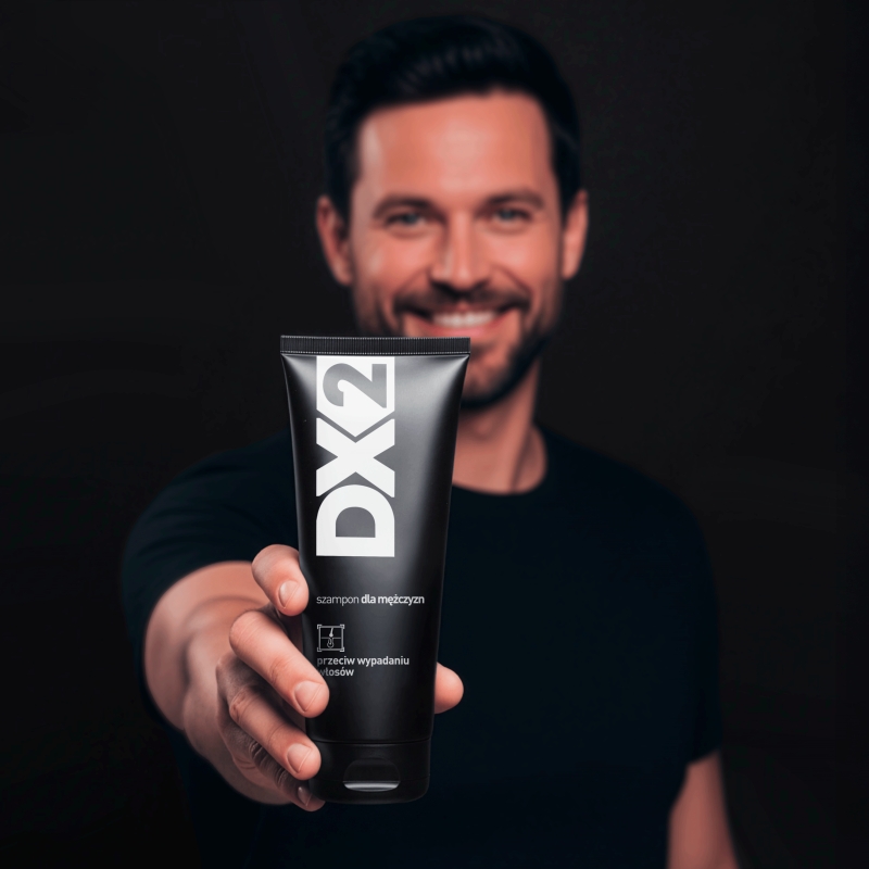 DX2 Szampon do włosów skłonnych do wypadania,  odbudowujący cebulki oraz wzmacniający słabe włosy dla mężczyzn, 150 ml