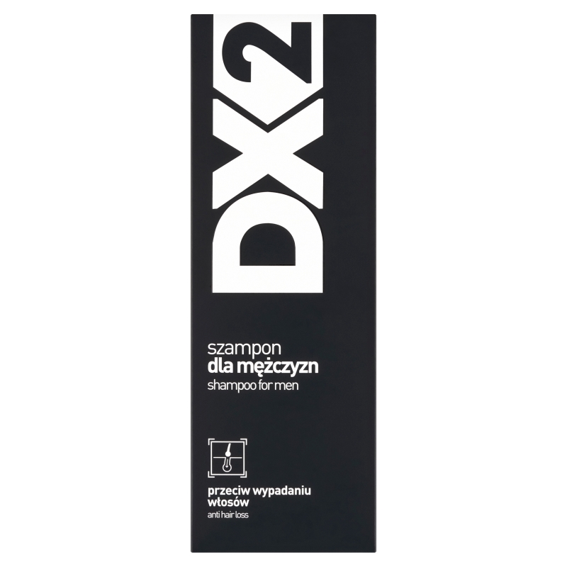 DX2 Szampon do włosów skłonnych do wypadania,  odbudowujący cebulki oraz wzmacniający słabe włosy dla mężczyzn, 150 ml