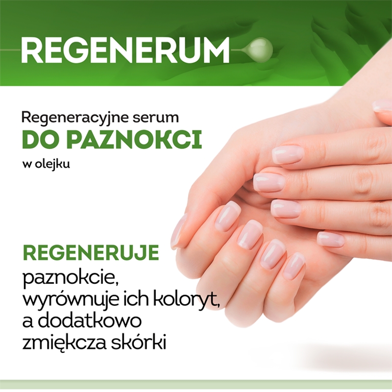 Regenerum regeneracyjne serum do paznokci,  z pędzelkiem tuba, 5 ml