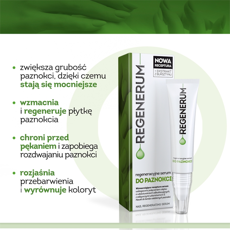 Regenerum regeneracyjne serum do paznokci,  z pędzelkiem tuba, 5 ml