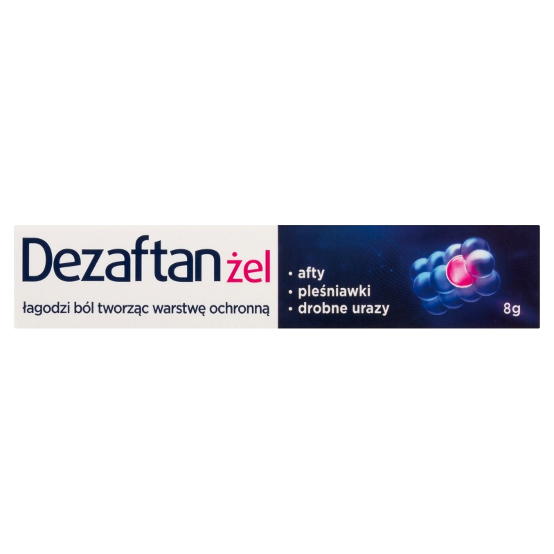 Dezaftan, żel łagodzący ból na afty, pleśniawki, drobne urazy, tuba 8 ml