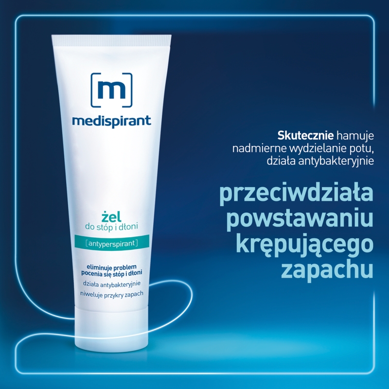 Medispirant, żel na nadmierną potliwość stóp i dłoni, 50 ml