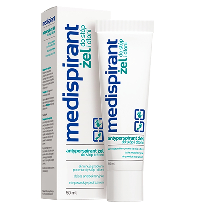 Medispirant, żel na nadmierną potliwość stóp i dłoni, 50 ml