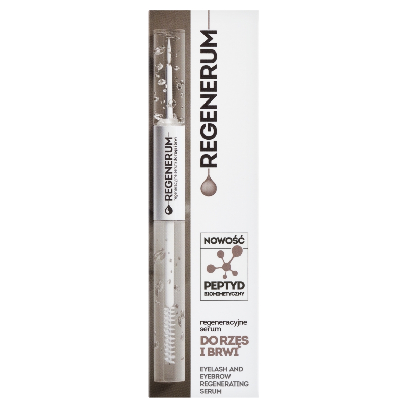 Regenerum regeneracyjne serum do rzęs i brwi,  w formie eyelinera i szczoteczki, 4 ml +7 ml