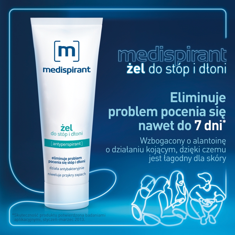 Medispirant, żel pod prysznic na nadmierną potliwość całego ciała, 180 ml