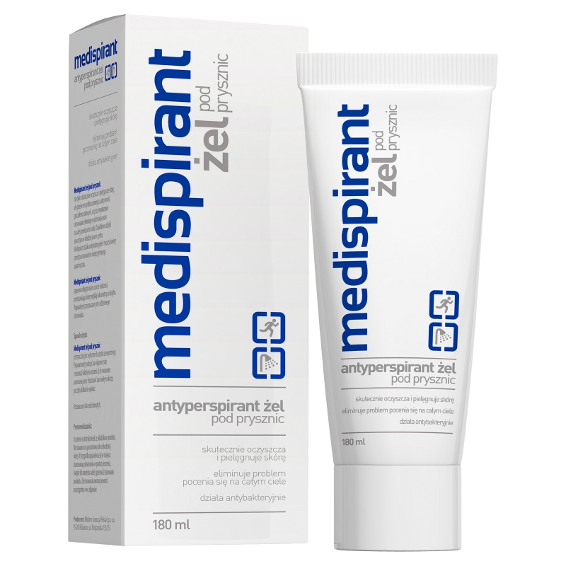 Medispirant, żel pod prysznic na nadmierną potliwość całego ciała, 180 ml