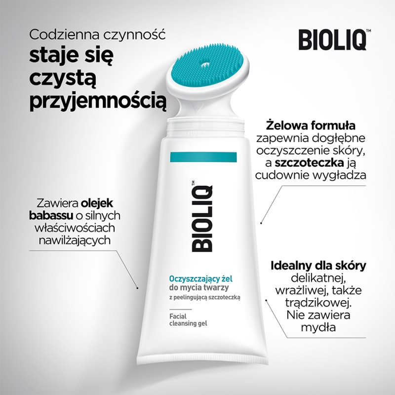 Bioliq Clean , oczyszczający żel do mycia twarzy, 125 ml