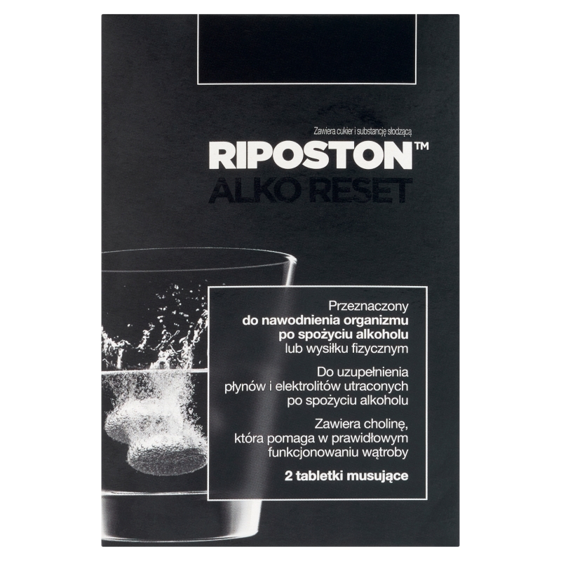 Riposton  tabletki nawadniające po spożyciu alkoholu 2 szt.