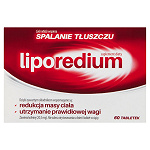 Liporedium tabletki ze składnikami wspierającymi utrzymanie prawidłowej wagi, 60 szt.