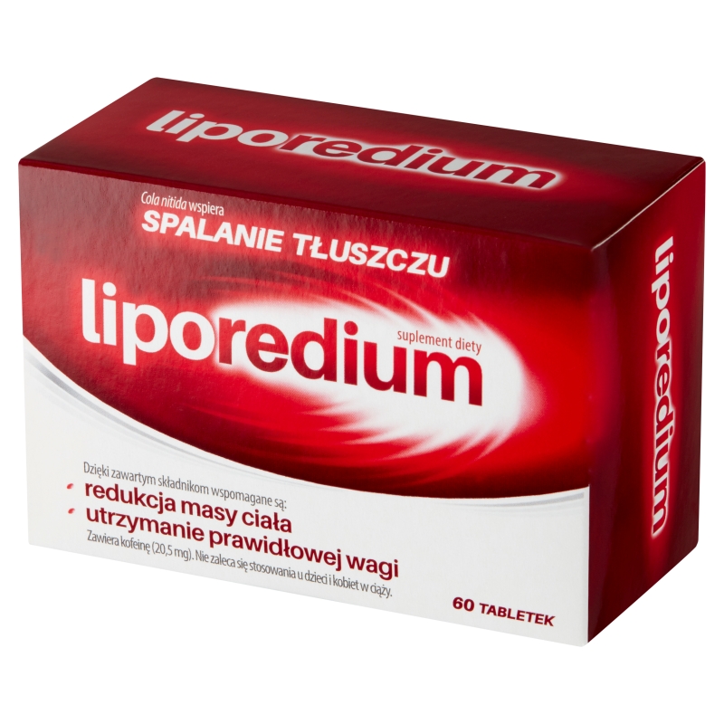 Liporedium, tabletki ze składnikami wspierającymi utrzymanie prawidłowej wagi, 60 szt.