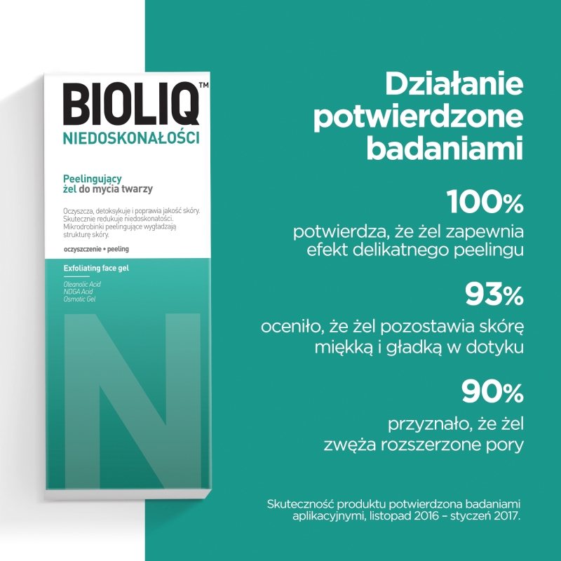 Bioliq Specialist, żel peelingujący do mycia twarzy, 125 ml