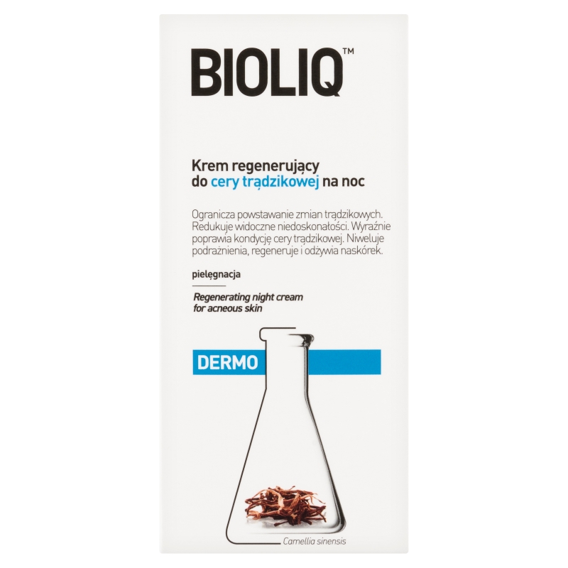 Bioliq Dermo krem regeneracyjny do cery trądzikowej na noc, 50 ml