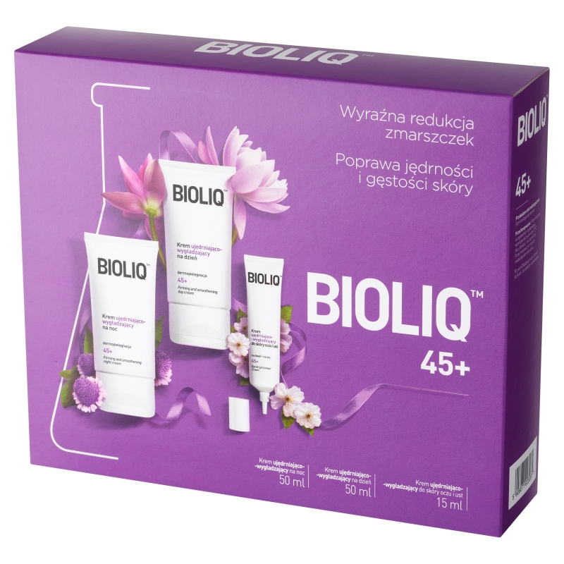 Bioliq 45+, zestaw kremów na dzień i na noc, 2 x 50 ml i 1 x 15 ml
