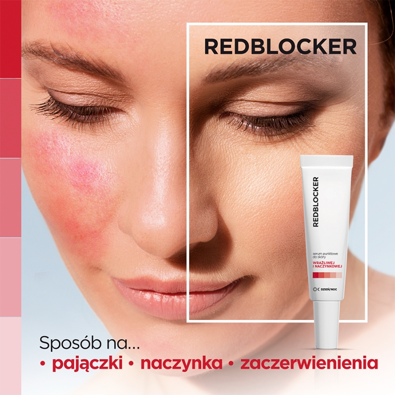 RedBlocker , serum punktowe do pielęgnacji skóry naczynkowej, 30 ml