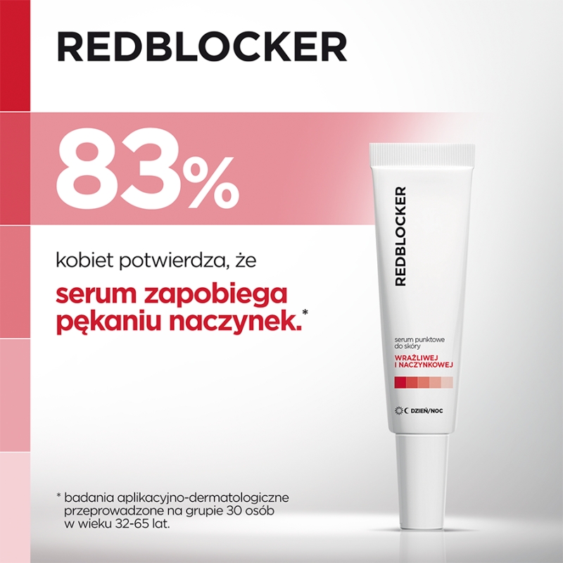RedBlocker , serum punktowe do pielęgnacji skóry naczynkowej, 30 ml