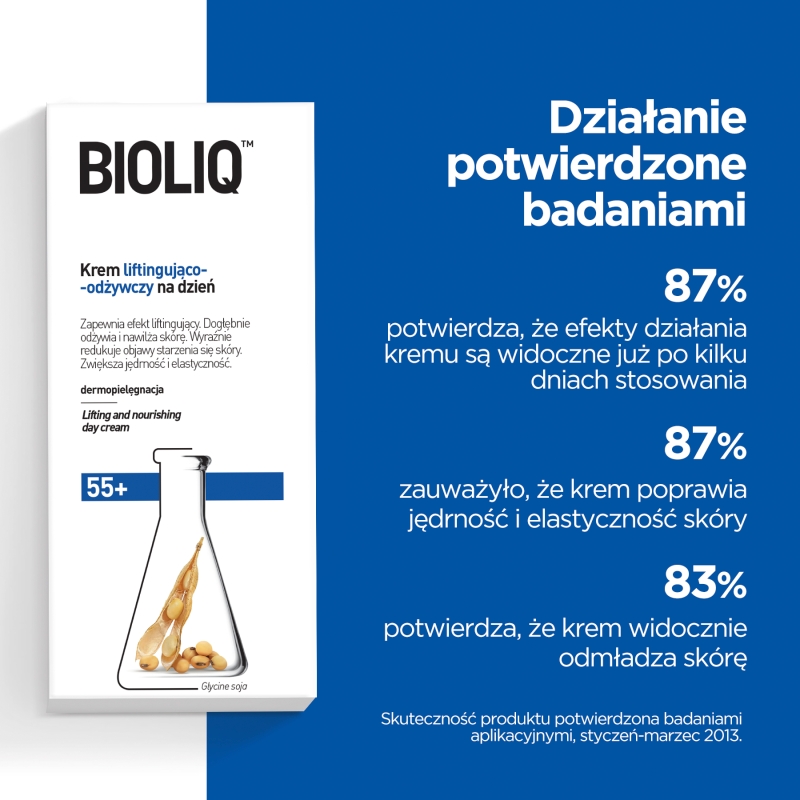 Bioliq 55+, krem liftingująco odżywczy na dzień, 50 ml