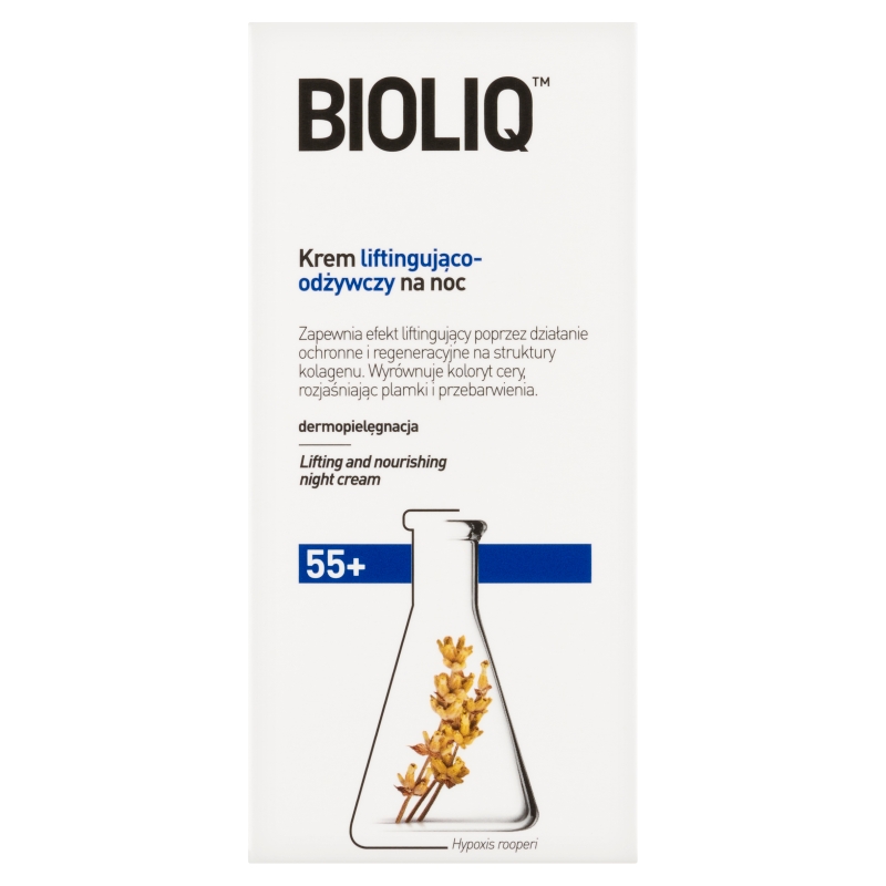 Bioliq 55+, krem liftingująco odżywczy na noc, 50 ml